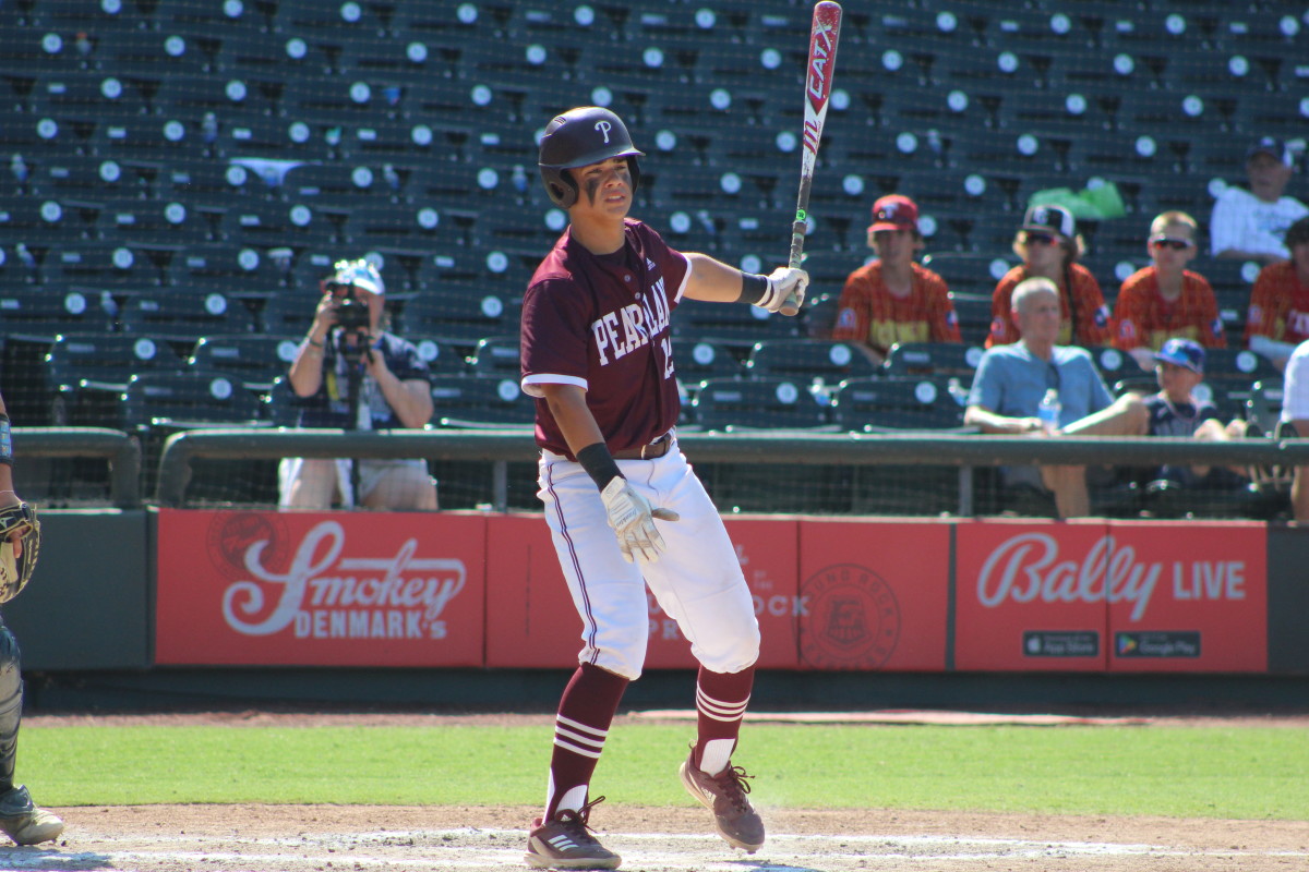 Pearland Flower Mound 6A UIL state championship Texas baseball playoffs 061023 Andrew McCulloch 77